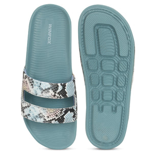 Women's VISTA green comfort slide