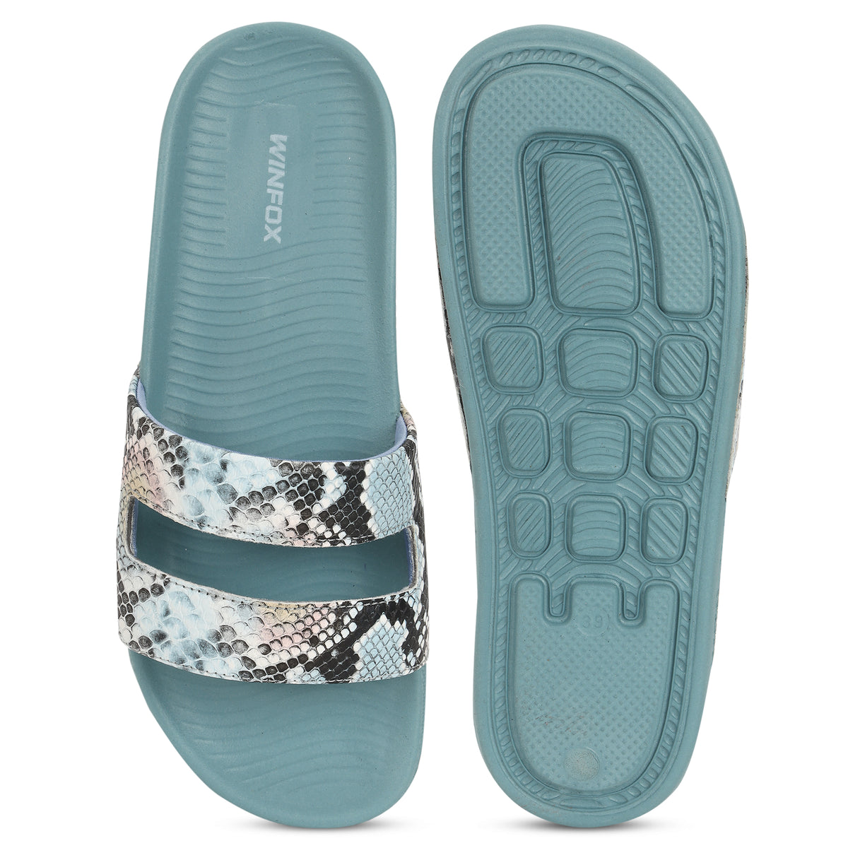 Women's VISTA green comfort slide