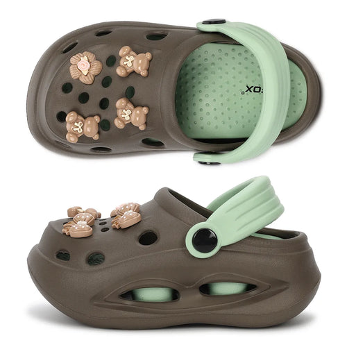 Kids TINY TOES brown pista Clogs