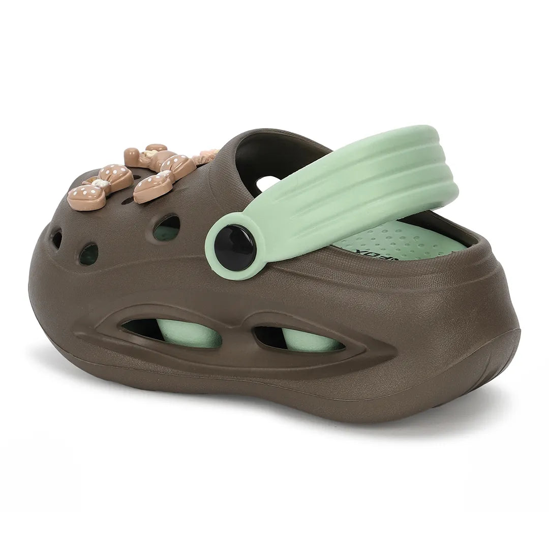 Kids TINY TOES brown pista Clogs