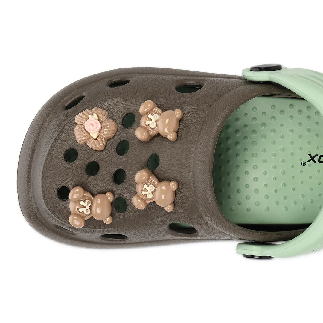 Kids TINY TOES brown pista Clogs