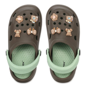 Womens TINY TOES brown pista Clogs