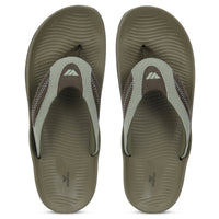 WINFOX Phantom Cushioned Flip Flops for Men — Olive / Sage