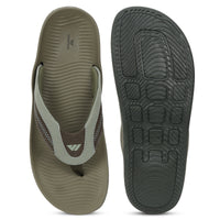 WINFOX Phantom Cushioned Flip Flops for Men — Olive / Sage