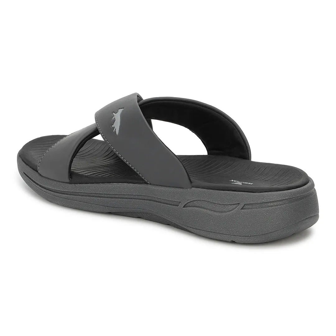 WINFOX Crossfit Cushioned Slides for Men — Grey