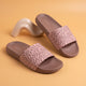 WINFOX Cloud Printed Slides for Women — Peach