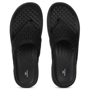 Women's DIAMOND black comfort slide