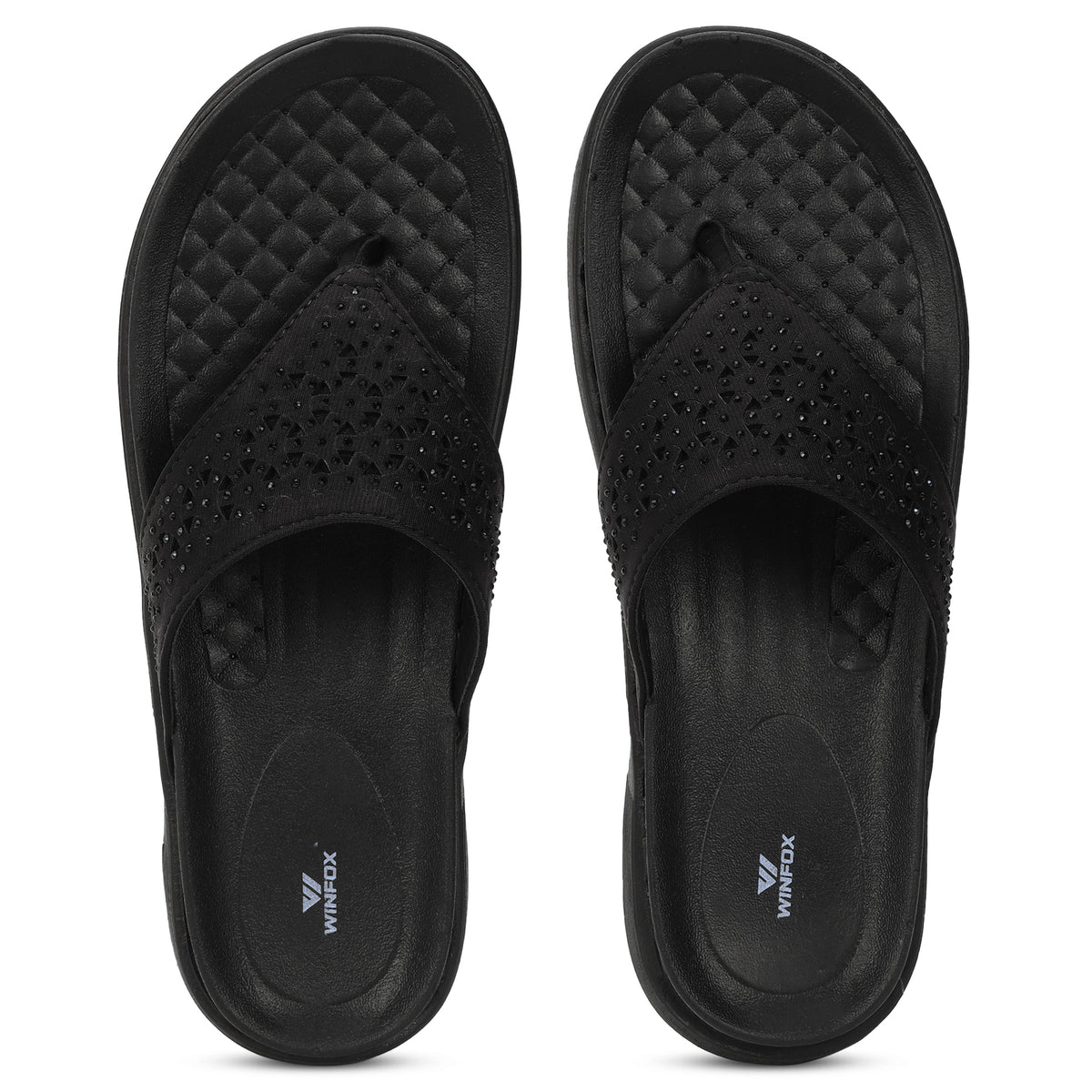 Women's DIAMOND black comfort slide