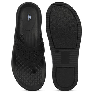 Women's DIAMOND black comfort slide
