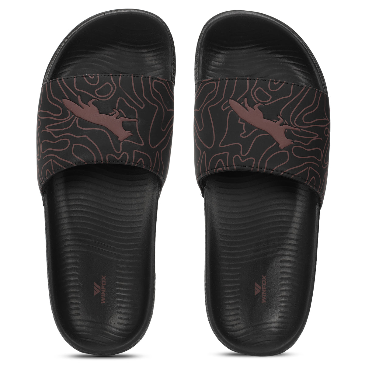 Women's FOX black comfort slide