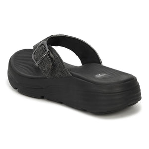 Women's FUEL black comfort slide
