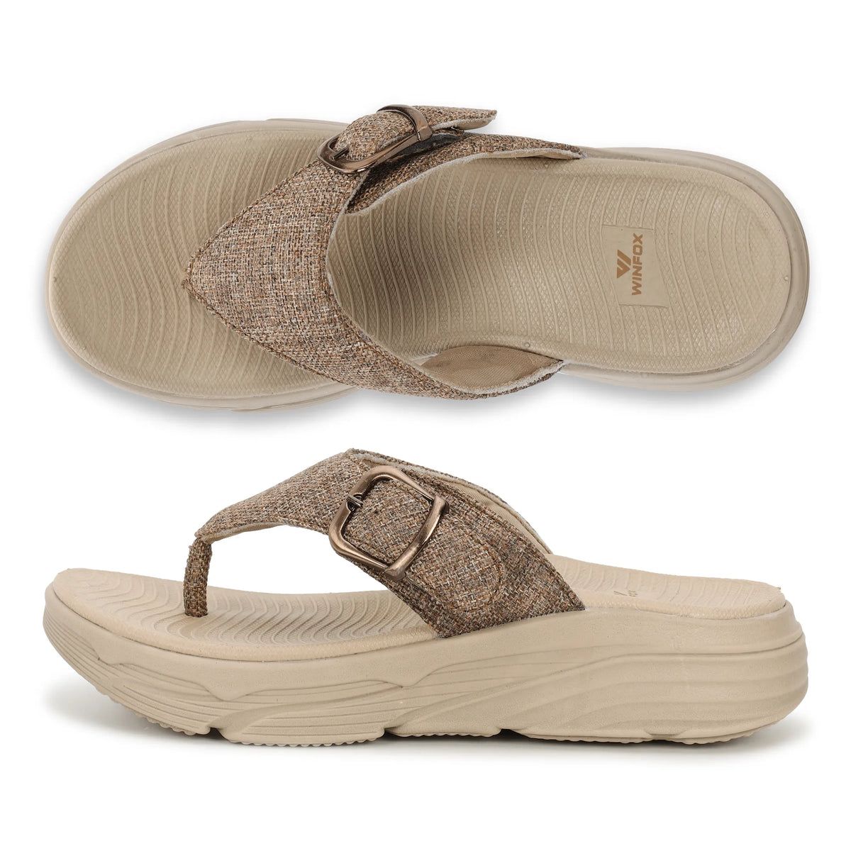 Women's FUEL tan comfort slide