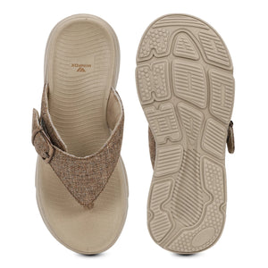 Women's FUEL tan comfort slide