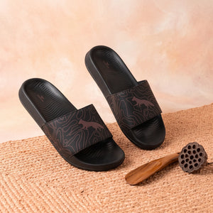 Women's FOX black comfort slide