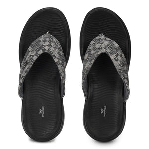 WINFOX Ginger Woven Thong Sandals for Women — Black