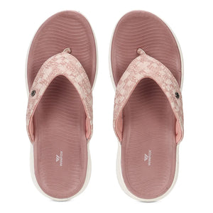 WINFOX Ginger Woven Thong Sandals for Women — peach