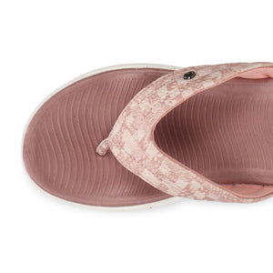 WINFOX Ginger Woven Thong Sandals for Women — peach