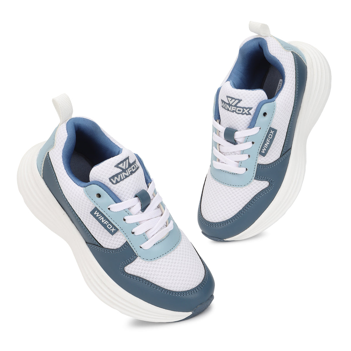 WINFOX Jasmine Girls' Cushioned Sneakers — White