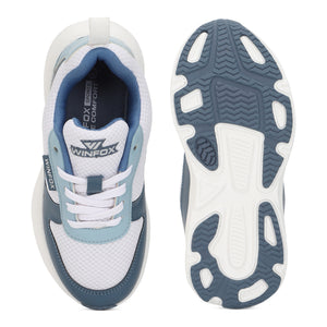 WINFOX Jasmine Girls' Cushioned Sneakers — White