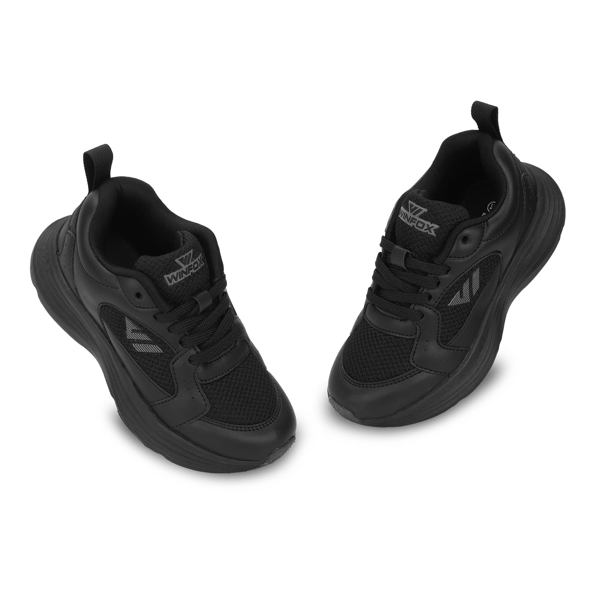 WINFOX Loop Kids' School Shoes — Black