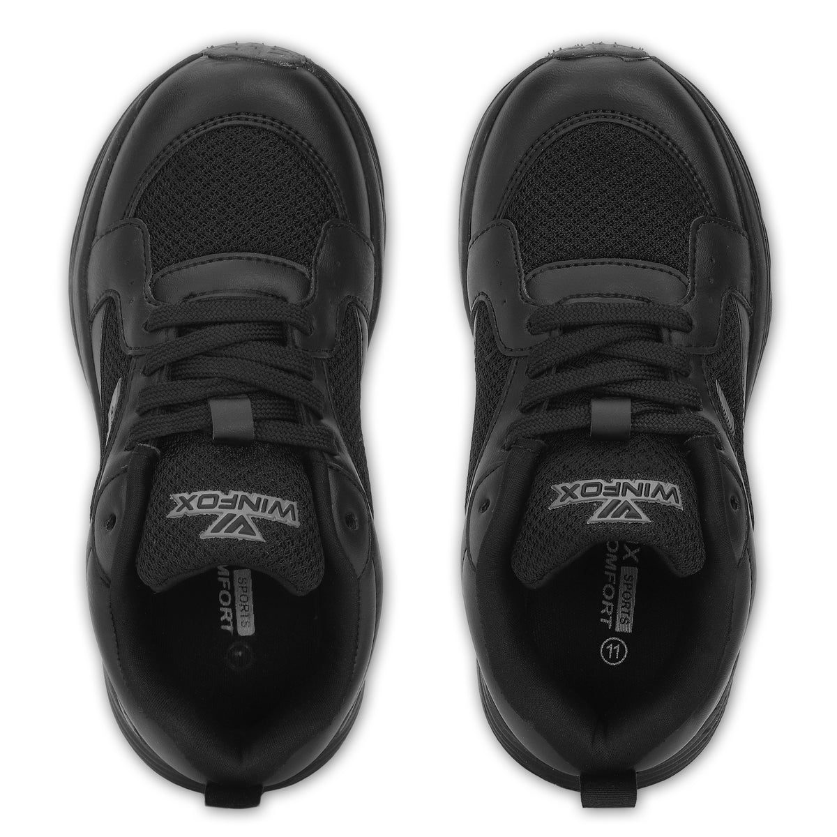 WINFOX Loop Kids' School Shoes — Black