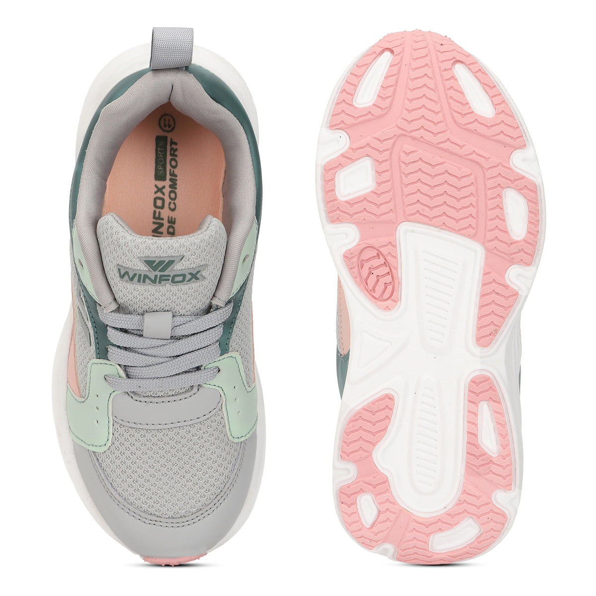 WINFOX Loop Kids' Cushioned Sneakers — Grey