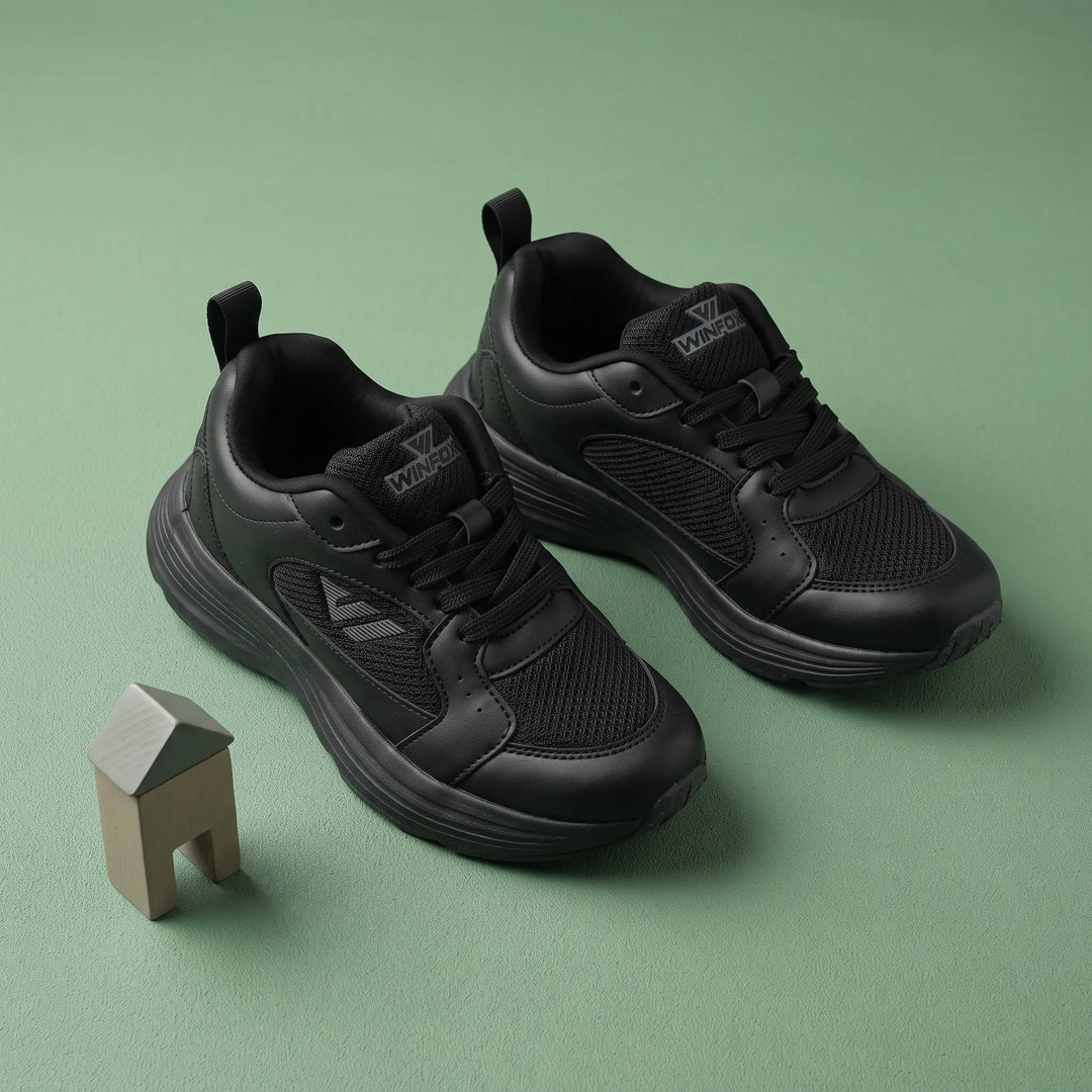 WINFOX Loop Kids' School Shoes — Black