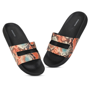 Women's VISTA orange comfort slide