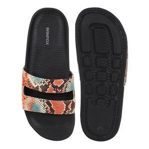 Women's VISTA orange comfort slide