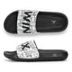WINFOX Neoz Printed Slides for Men — Black / White