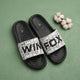 WINFOX Neoz Printed Slides for Men — Black / White