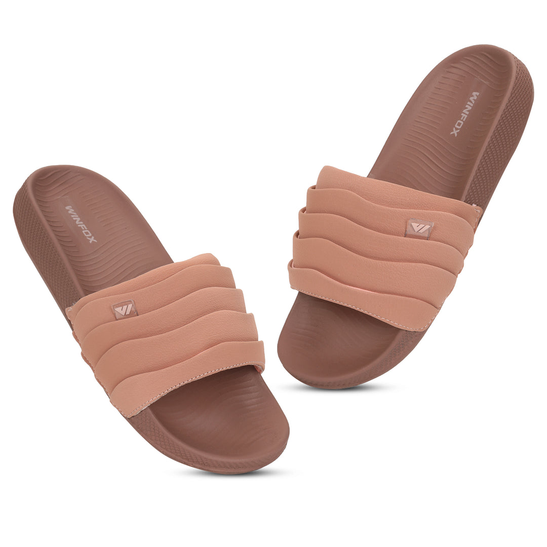 Women's PUFF peach comfort slide