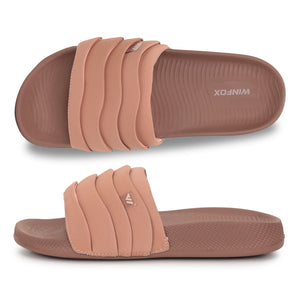 Women's PUFF peach comfort slide