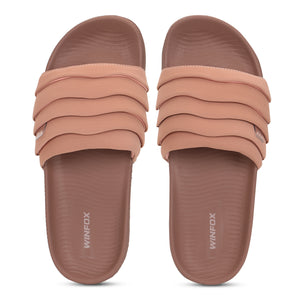 Women's PUFF peach comfort slide