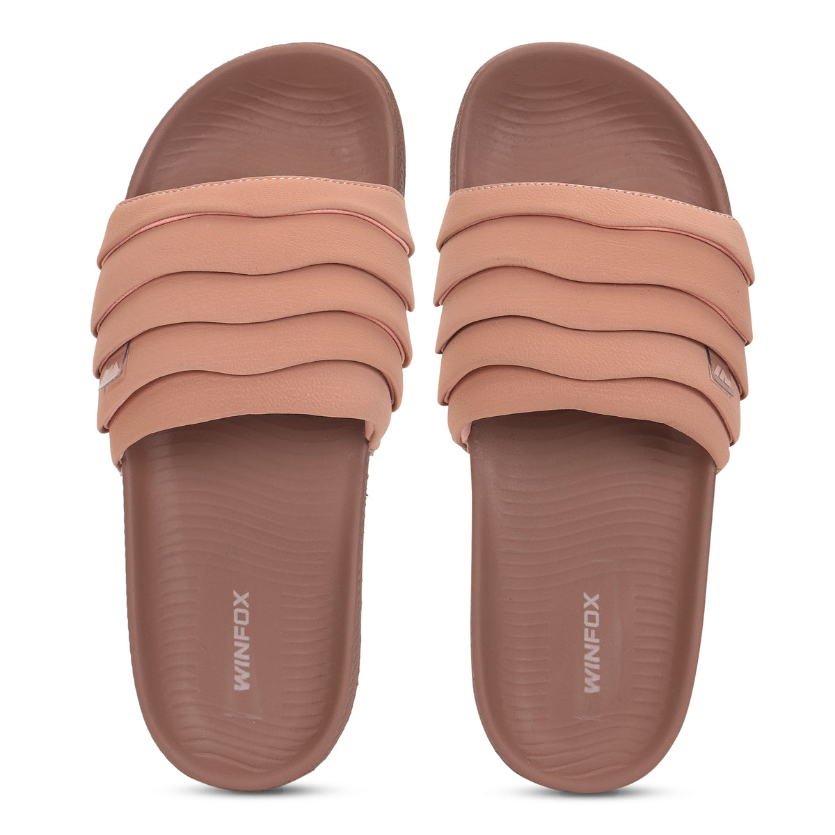 Women's PUFF peach comfort slide