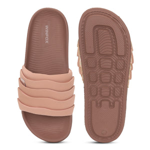 Women's PUFF peach comfort slide