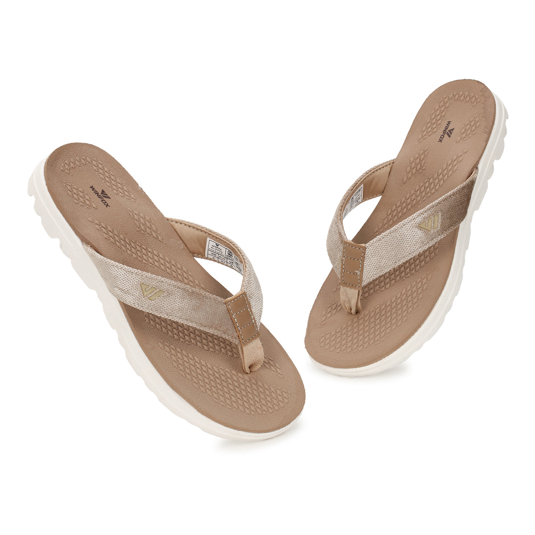 Women's RELAX beige comfort slide