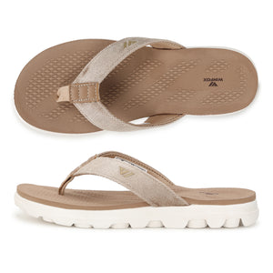 Women's RELAX beige comfort slide