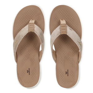 Women's RELAX beige comfort slide