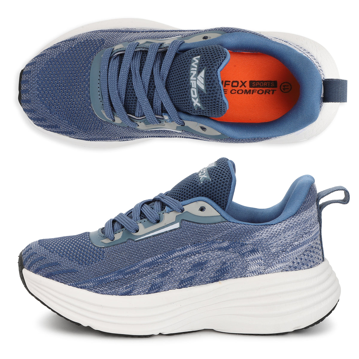 WINFOX Rider Kids' Knit Sneakers — Slate