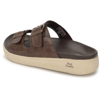 WINFOX Root Buckled Sandals for Men — Brown