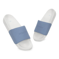 WINFOX Smooth 2 Cushioned Slides for Men — White / Sky