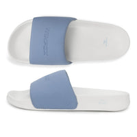 WINFOX Smooth 2 Cushioned Slides for Men — White / Sky