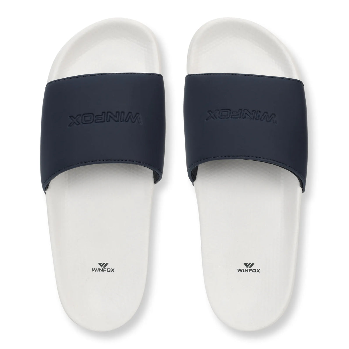 WINFOX Smooth 2 Cushioned Slides for Men — Navy