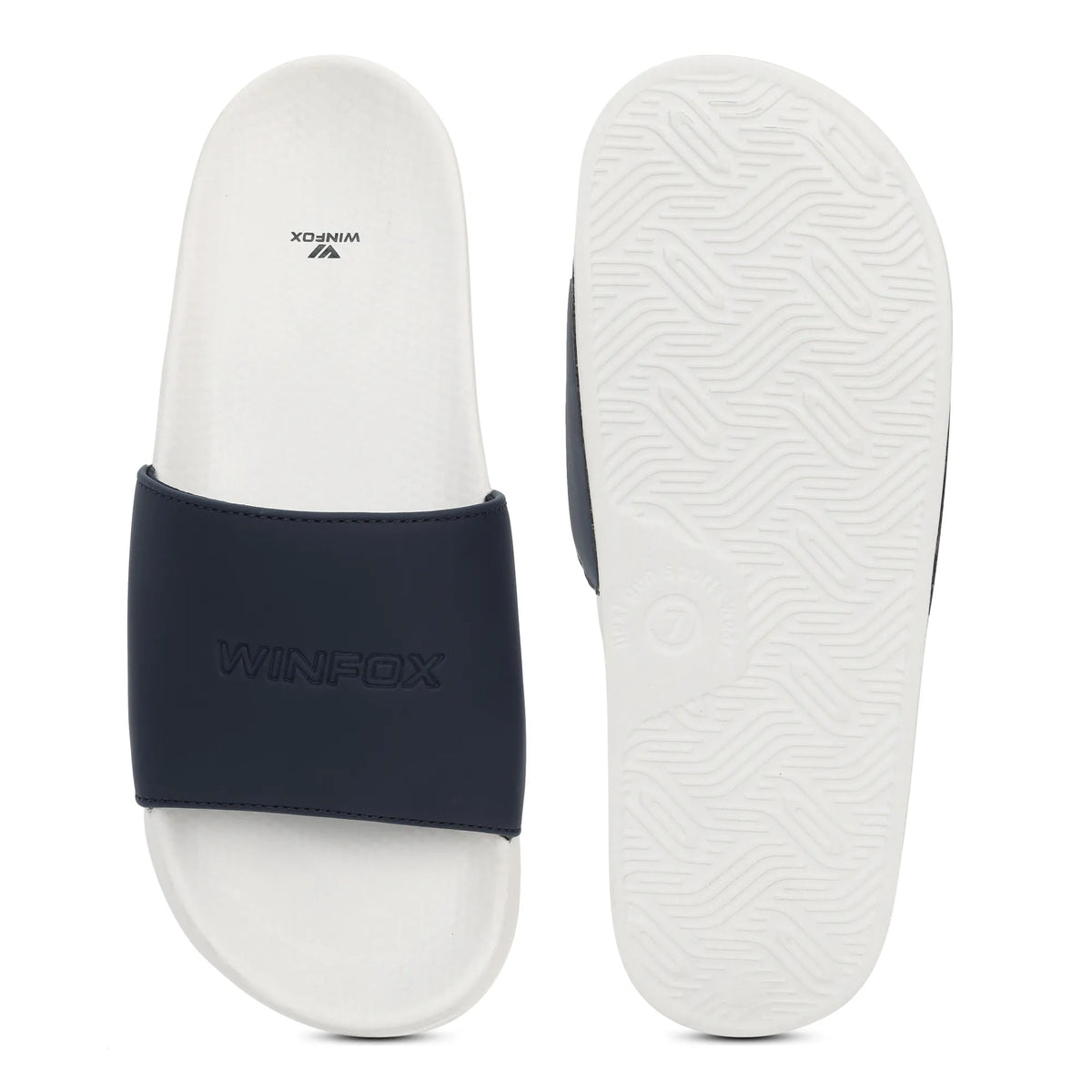 WINFOX Smooth 2 Cushioned Slides for Men — Navy