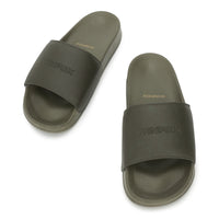 WINFOX Smooth Cushioned Slides for Men — Olive