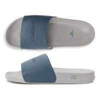 WINFOX Smooth Cushioned Slides for Men — Slate / Grey