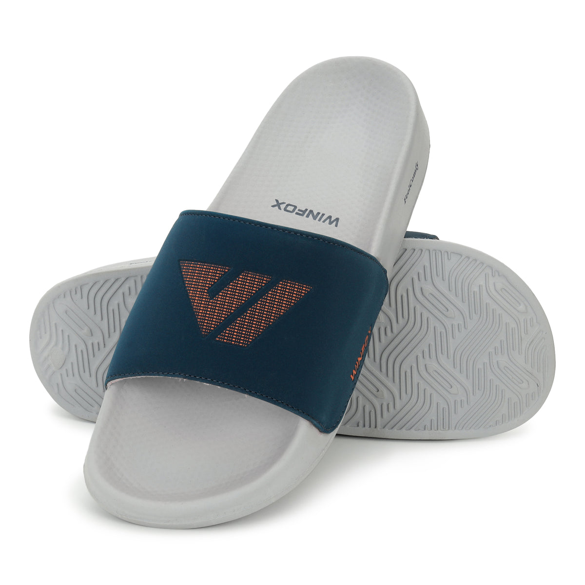 WINFOX Soft Cushioned Slides for Men — Navy