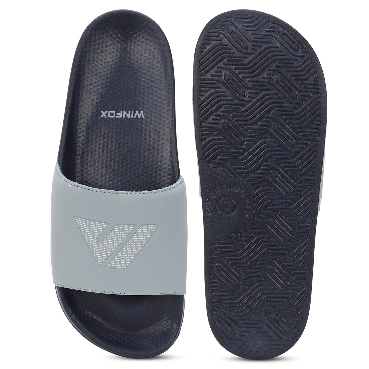 WINFOX Soft Cushioned Slides for Men — Sky