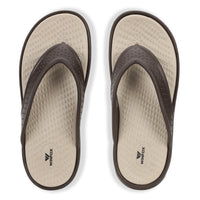 WINFOX Turbo EVA Flip Flops for Men — Beige / Brown